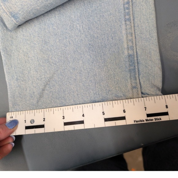 Wrangler Jeans Men 33x30 Light Blue Straight Leg Premium Quality 1096FXVBI - Picture 15 of 16